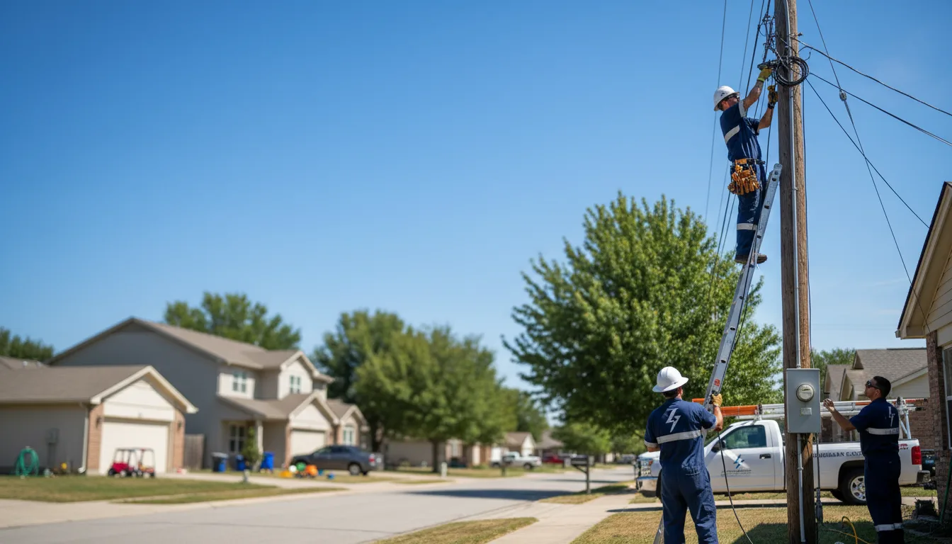 Residential electrician providing installation services in Caret, VA